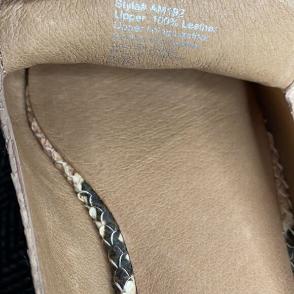 MADEWELL Frances Skimmer Snake Skin LeatherFlat Mules Blush Multi Size 7 NEW - Picture 10 of 10